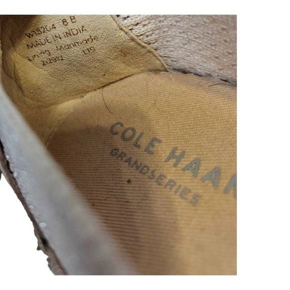 Cole Haan 8 Cloudfeel Pale Pink Stitched Stretch Espadrille Flat Comfort - Picture 5 of 6